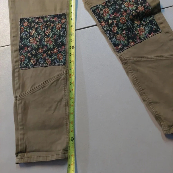 Free People olive green and Black Cropped Pants - Picture 6 of 9